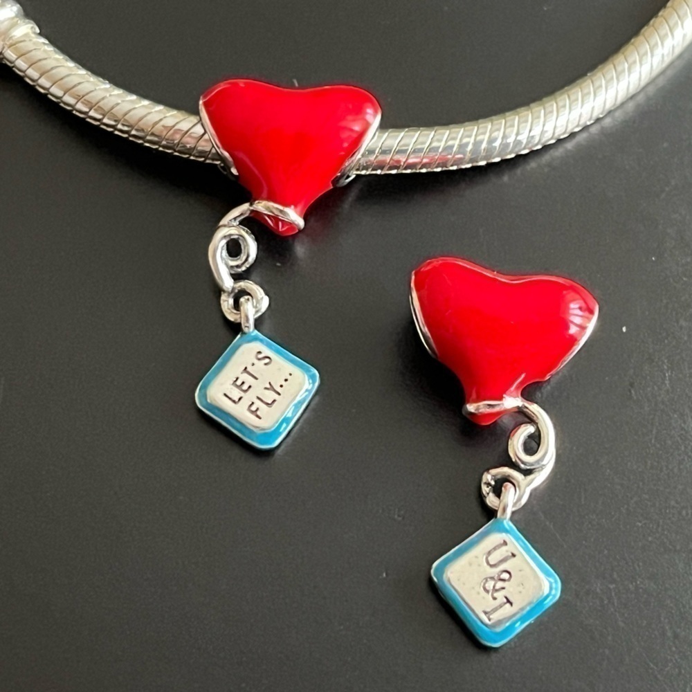 Sterling Silver Balloon and Message Charm